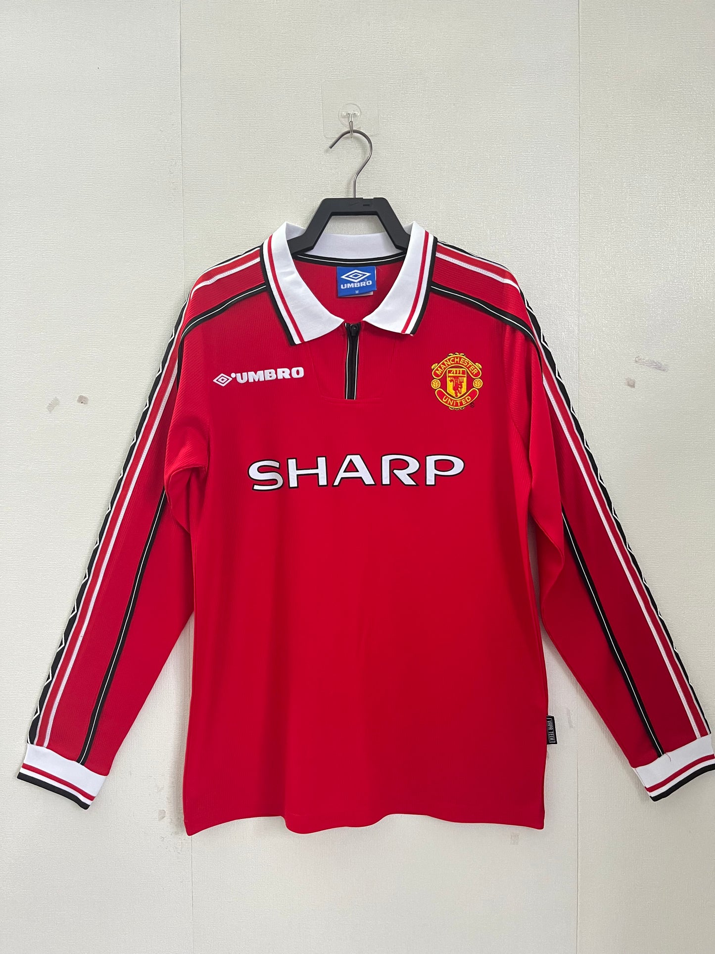 1998-99 Manchester United Home Shirt - Long Sleeve