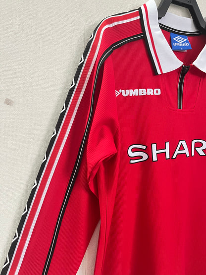 1998-99 Manchester United Home Shirt - Long Sleeve