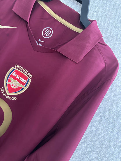 2005-06 Arsenal Home Shirt - Long Sleeve