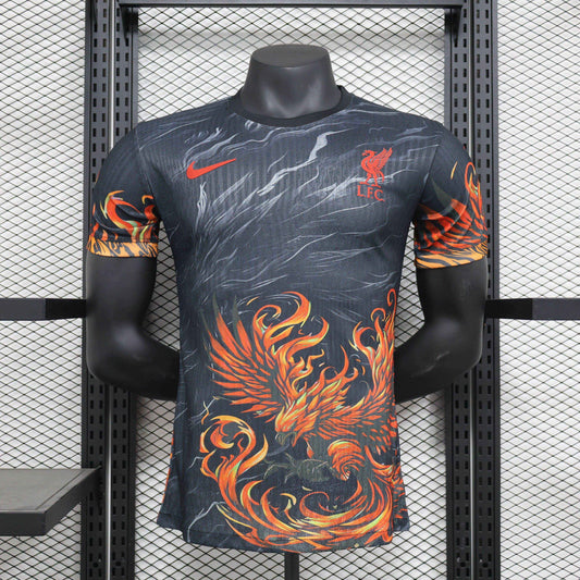 Special Edition Liverpool Shirt - Liver Bird Black [Player Version] - Retro Classic Kits