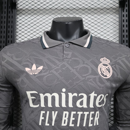 2024-25 Real Madrid Drittes Trikot - Langarm