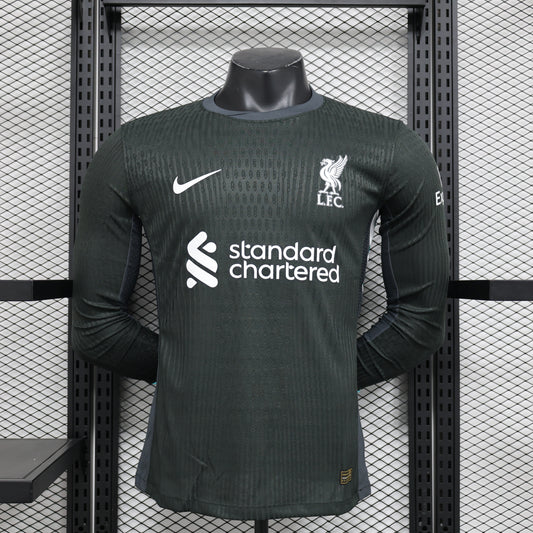 2024-25 Liverpool Away Shirt - Long Sleeve [Player Version] - Retro Classic Kits