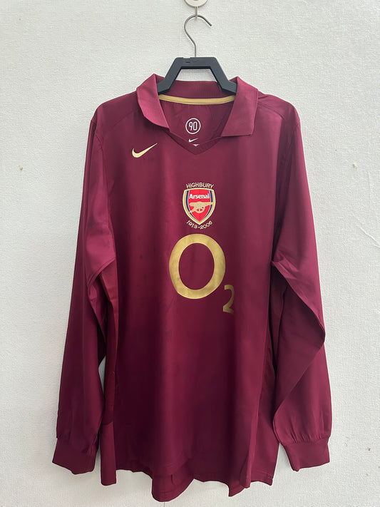 2005-06 Arsenal Home Shirt - Long Sleeve