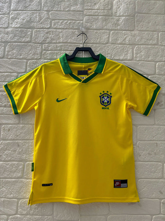 1997 Brazil Home Shirt - Retro Classic Kits