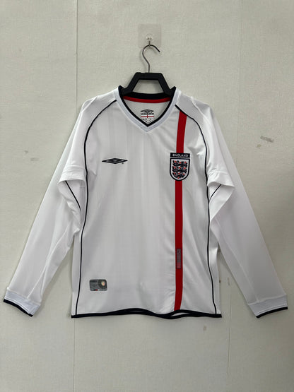 Camiseta de local de Inglaterra 2002 - Manga larga