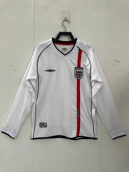 2002 England Heimtrikot - Langarm