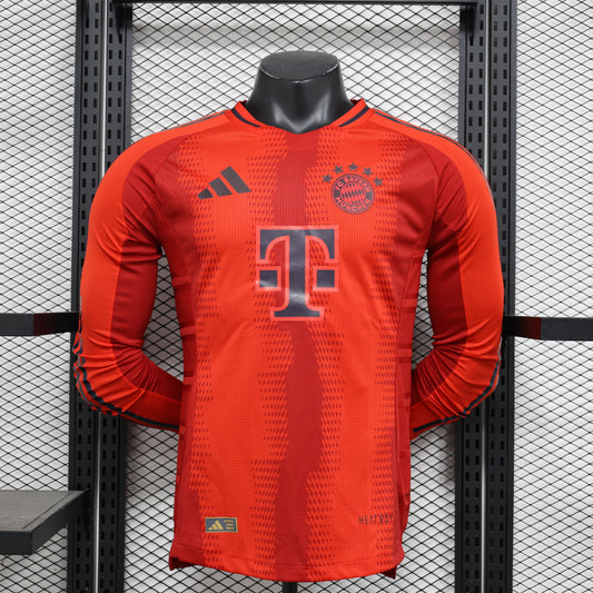 2024-25 Bayern Munich Home Shirt - Long Sleeve [Player Version] - Retro Classic Kits