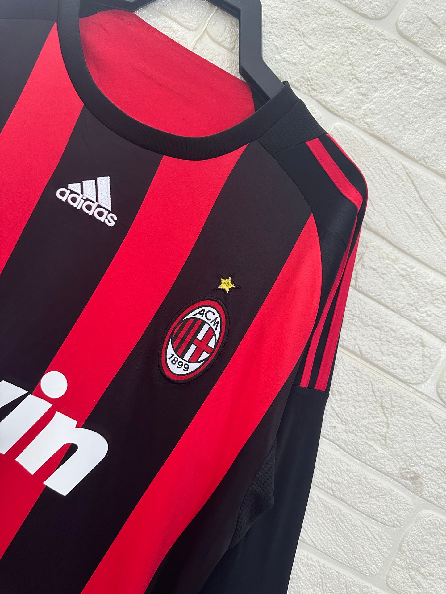 2008-09 AC Milan Home Shirt - Long Sleeve