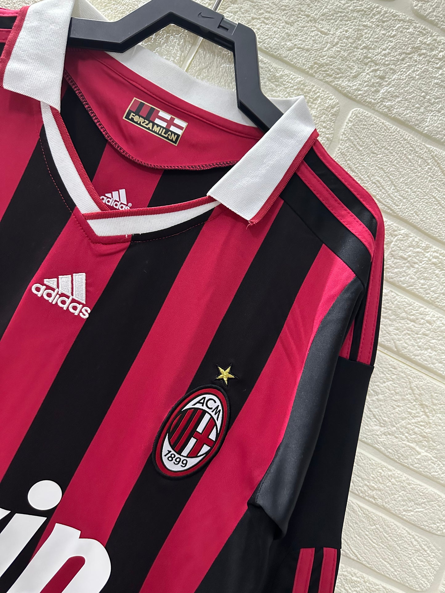 Camiseta de local del AC Milan 2009-10 - Manga larga