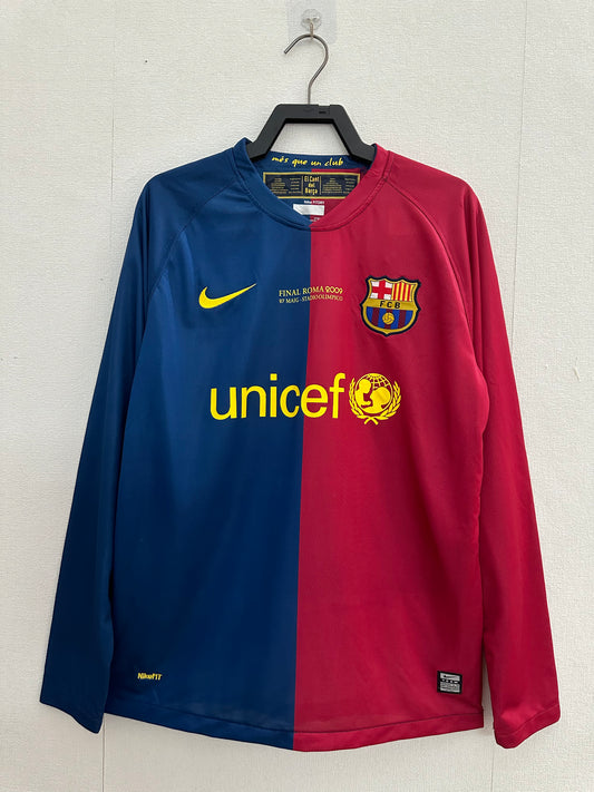 2008-09 Barcelona Home Shirt - Long Sleeve - Retro Classic Kits