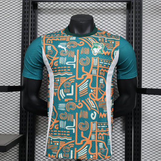 2024-25 Ivory Coast Pre-Match Shirt [Player Version] - Retro Classic Kits