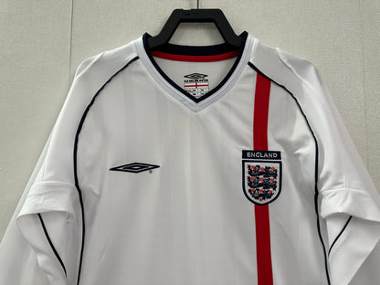 Camiseta de local de Inglaterra 2002 - Manga larga