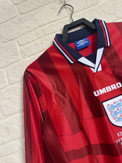 1998 England Away Shirt - Long Sleeve