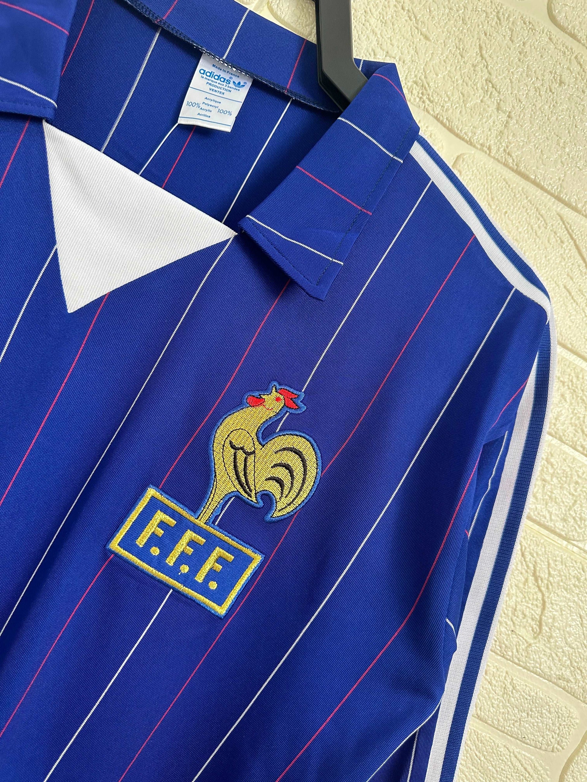 1980-82 France Home Shirt - Long Sleeve