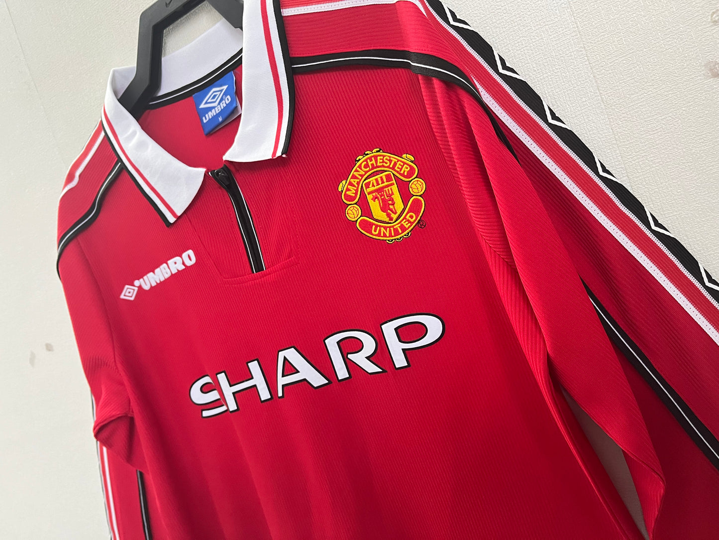 1998-99 Manchester United Home Shirt - Long Sleeve