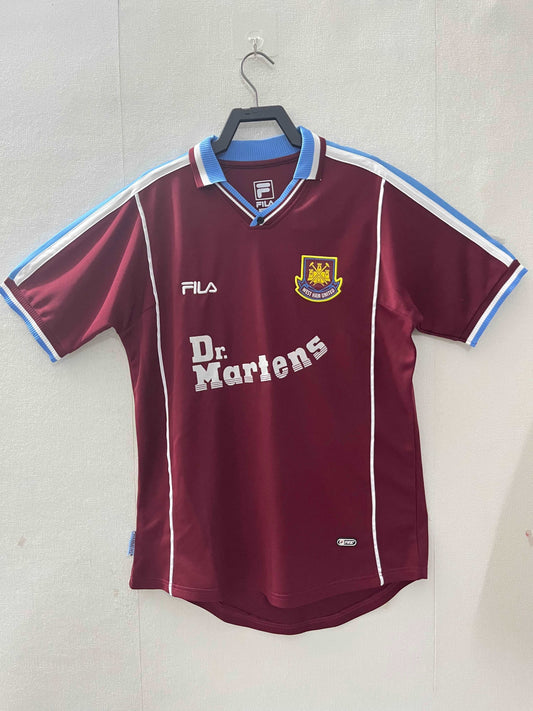 1999-01 West Ham Home Shirt - Retro Classic Kits