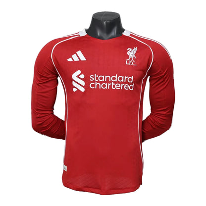 Liverpool 2025-26 Home Kit - Long Sleeve