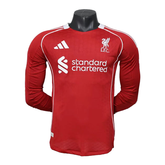 Liverpool 2025-26 Home Kit - Long Sleeve