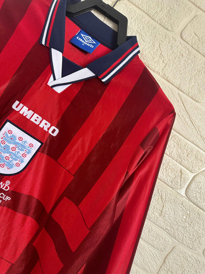 1998 England Away Shirt - Long Sleeve