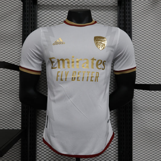 Limited Edition Arsenal Shirt - White & Gold [Player Version] - Retro Classic Kits