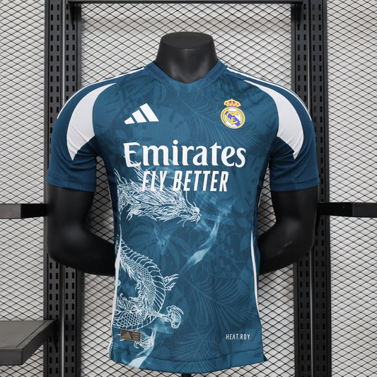 Special Edition Real Madrid Shirt - Dragon Blue [Player Version] - Retro Classic Kits