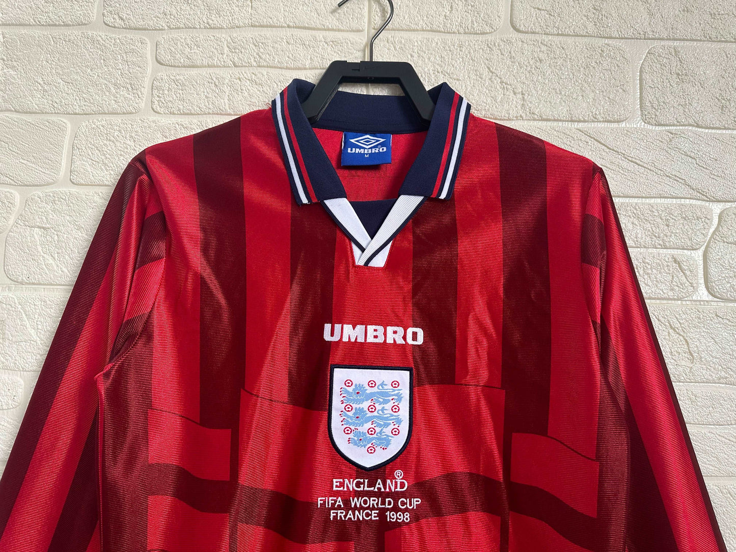 1998 England Away Shirt - Long Sleeve