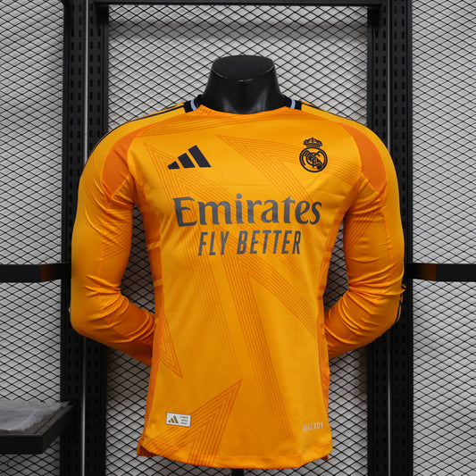 2024-25 Real Madrid Away Shirt - Long Sleeve [Player Version] - Retro Classic Kits