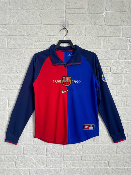 1899-1999 FC Barcelona Home Jersey - Long Sleeve - Retro Classic Kits