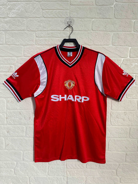 1985 Manchester United Home Jersey - Retro Classic Kits