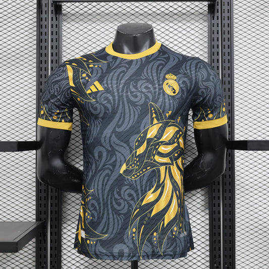 Limited Edition Real Madrid Shirt - Gold Black [Player Version] - Retro Classic Kits